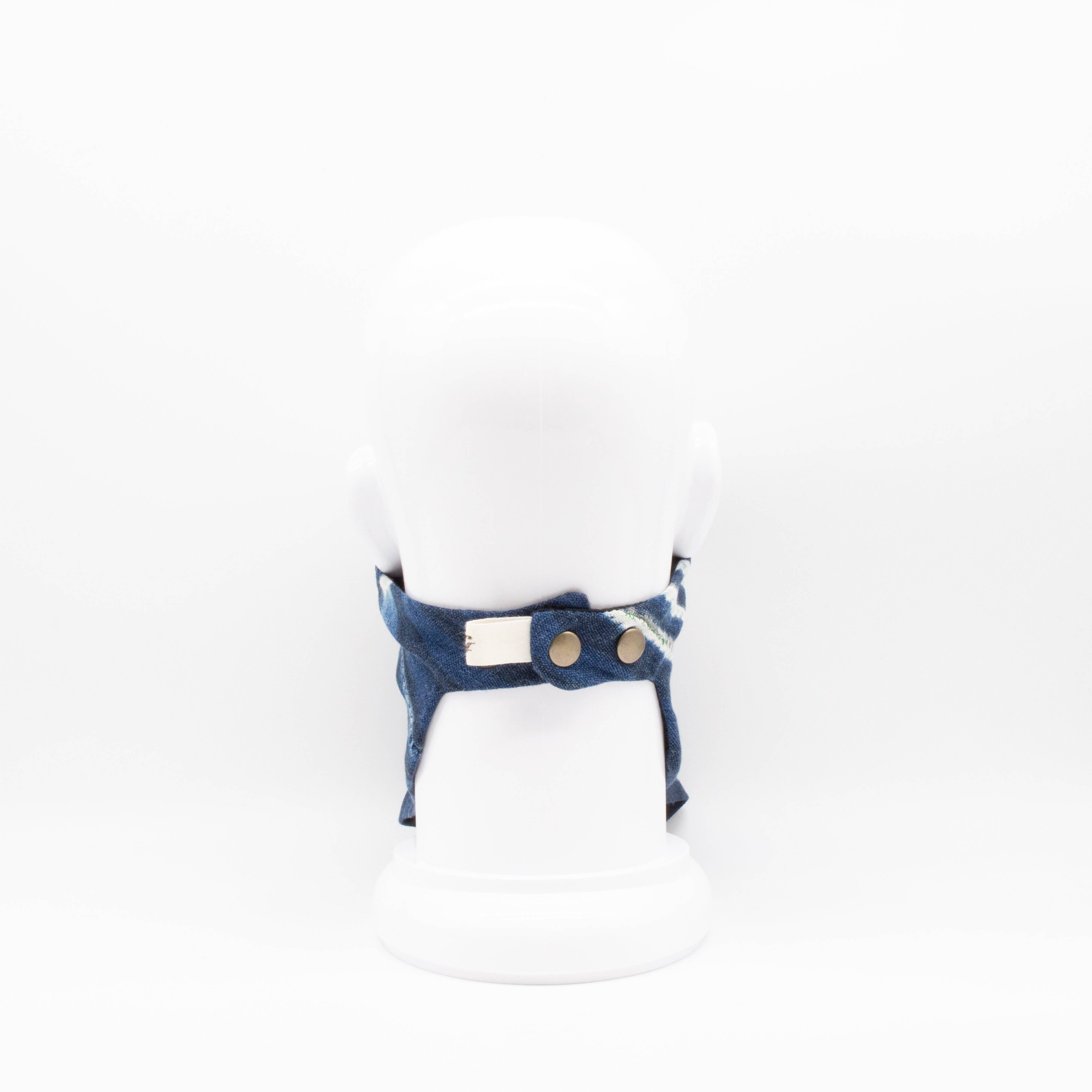 Maskdanna by Califortunate - Wholesale Non-Medical Disposable Mask - MASKDANNA INDIGO STRIPE2