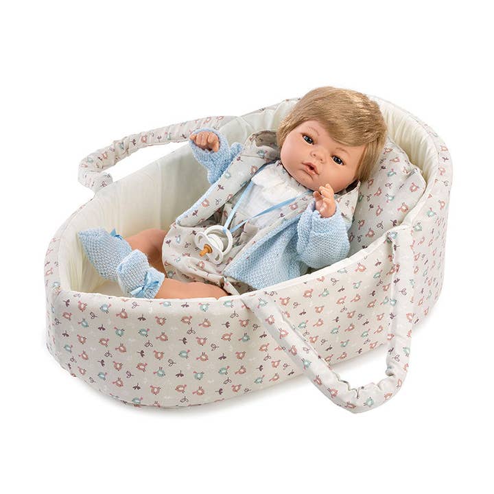La Tienda de Muñecas - Wholesale Doll - Kids - Raúl crying doll 42 cm with carrycot, bag0