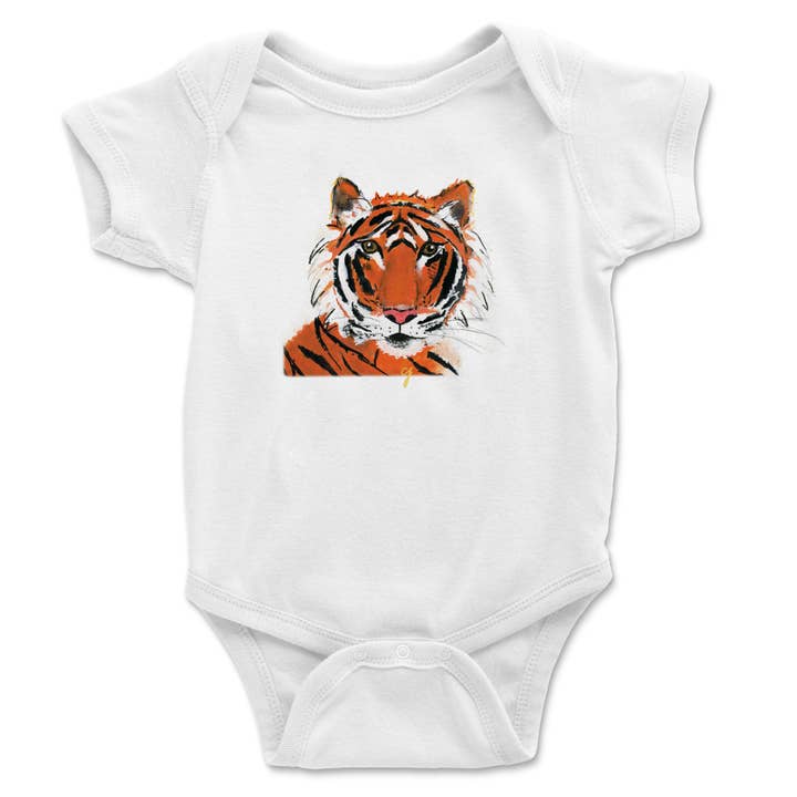 Grenouillère Tiger Game Day pour la vente par claire jordan designs