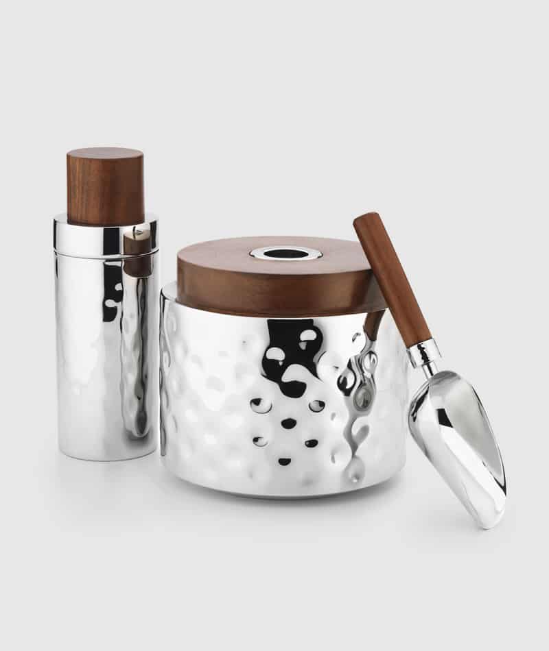 Mary Jurek Design Inc - Wholesale Cocktail Shaker - Sierra Cocktail Shaker w/ Wood3