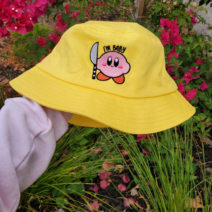 Magical Girl Bella - Wholesale Bucket Hat - Women's - I'm Baby Meme Pink Blob Bucket Hat