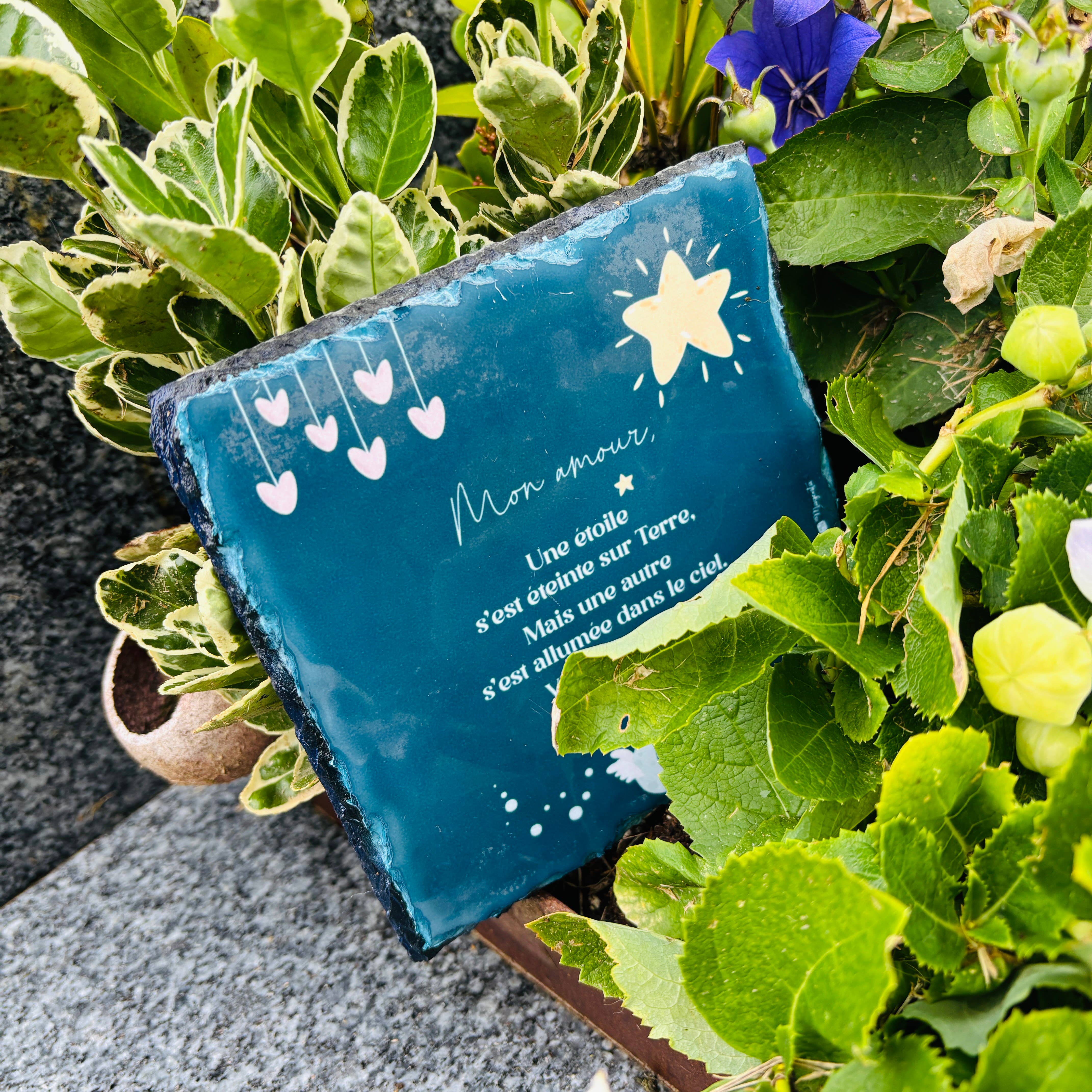 La vie en magenta - Wholesale Outdoor Ornament/Decor - Slate tribute – Natural and elegant funeral decoration1