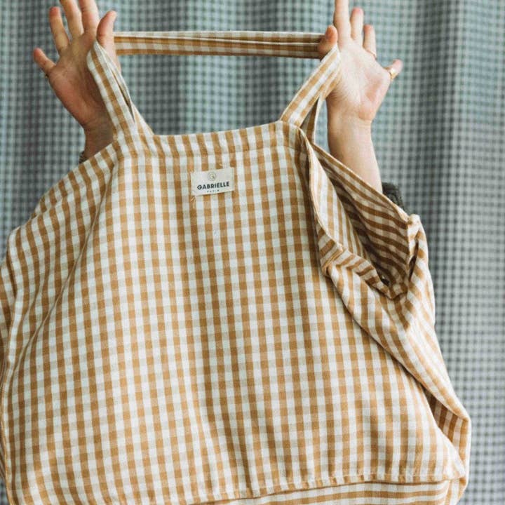 Gabrielle Paris - Wholesale Weekender Bag - Women's - Vichy cotton weekend bag