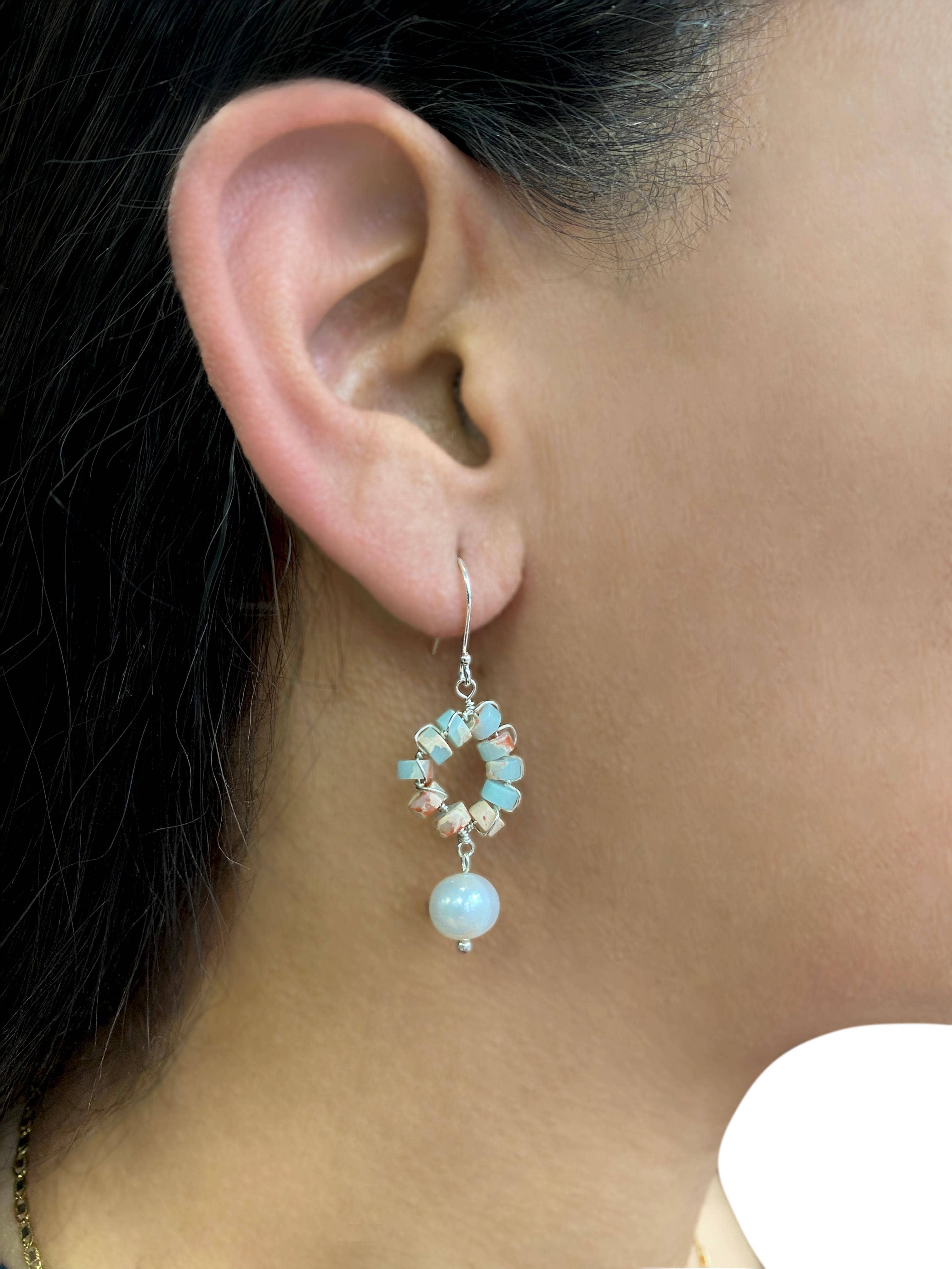 IST Jewelry - Vendita all'ingrosso Orecchini pendenti - Orecchino a cerchio con perline Heishi4