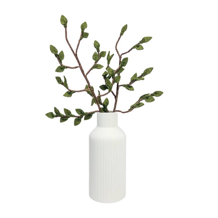 Sheep Farm Felt - Wholesale Artificial Plant - Green Foliage | 16" Stem