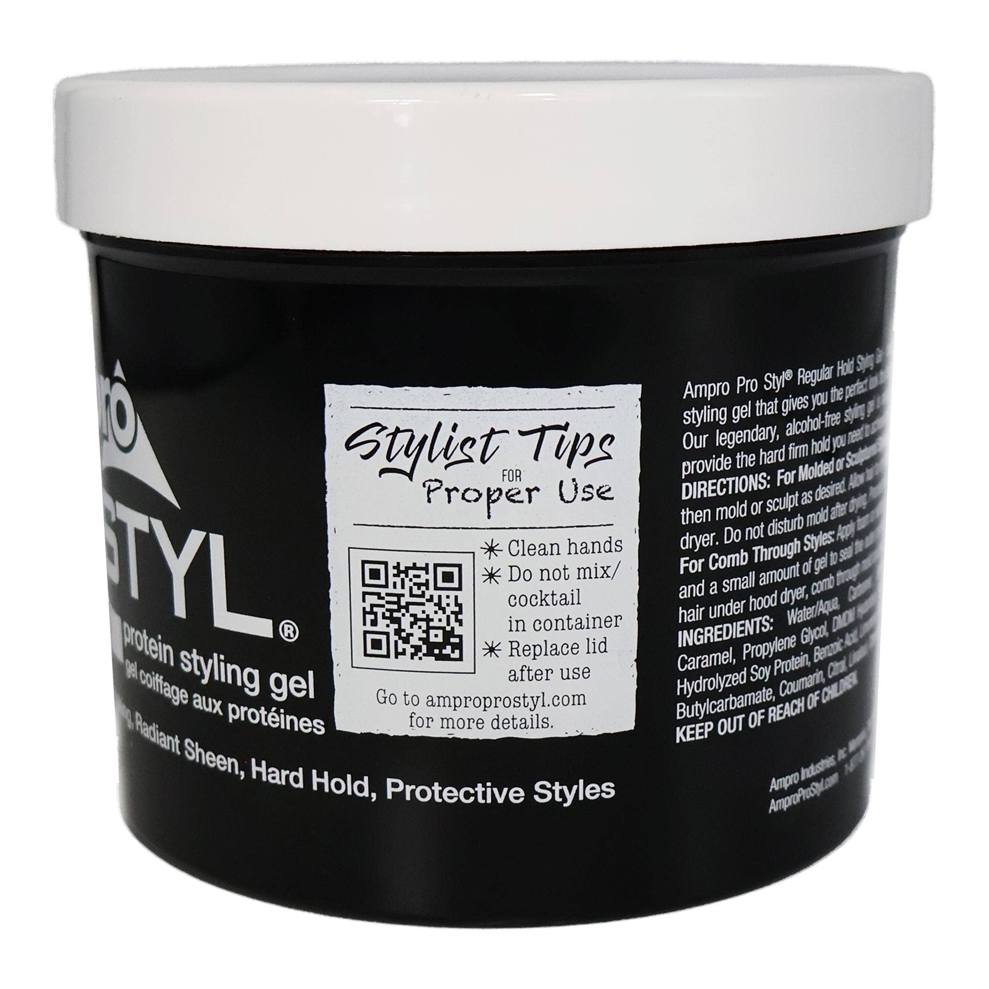 KT Supply - Wholesale Hair Styling Gel/Mousse - Ampro Pro Styl Regular Hold Protein Styling Gel, 32 Oz3