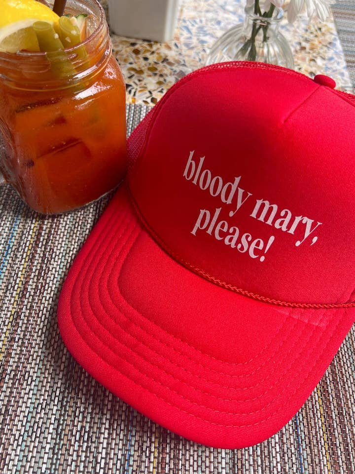 Casquette Bloody Mary, Please Trucker pour la vente par KENZKUSTOMZ