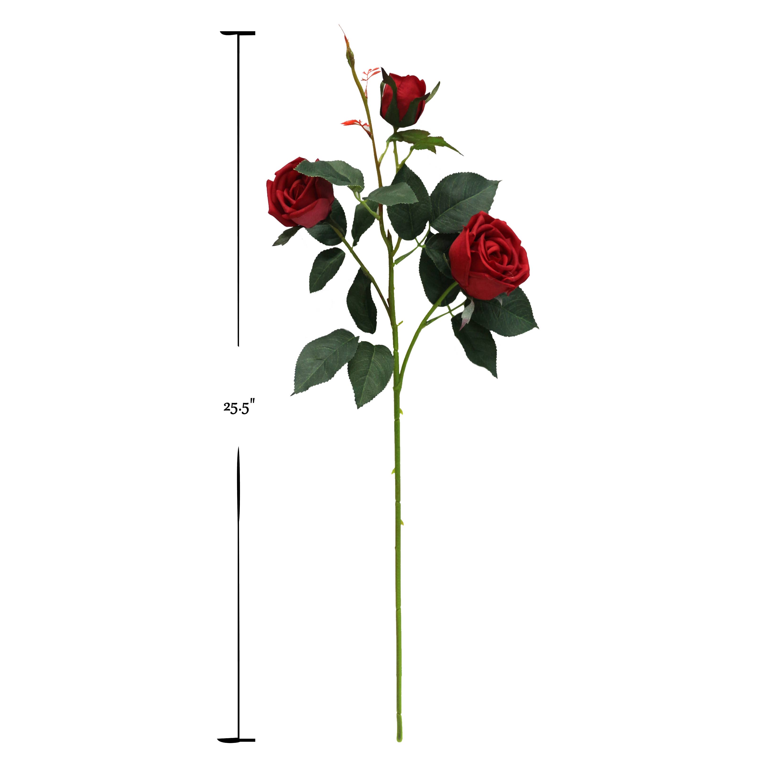 Angel Isabella - Wholesale Artificial Flowers - 24" Real Touch Rose-3 flowers9