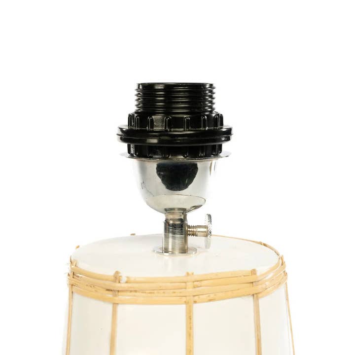 Bazar Bizar Living - Wholesale Accent/Desk Lamp - The Molokai Table Lamp - White Natural4