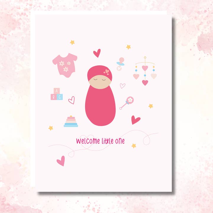 Nytt Babykort - Välkommen Lilla Du för wholesale av Dumplings and Us