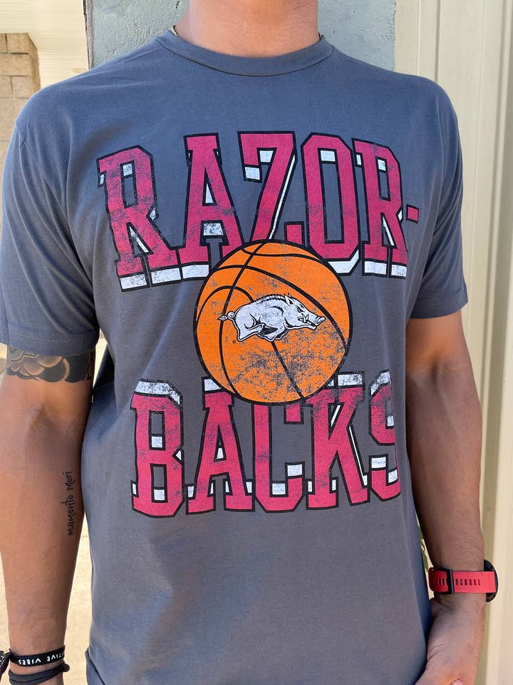 Razorback Basketball Short Sleeve for wholesale by Southern Trend Clothing - Arkansas Razorbacks