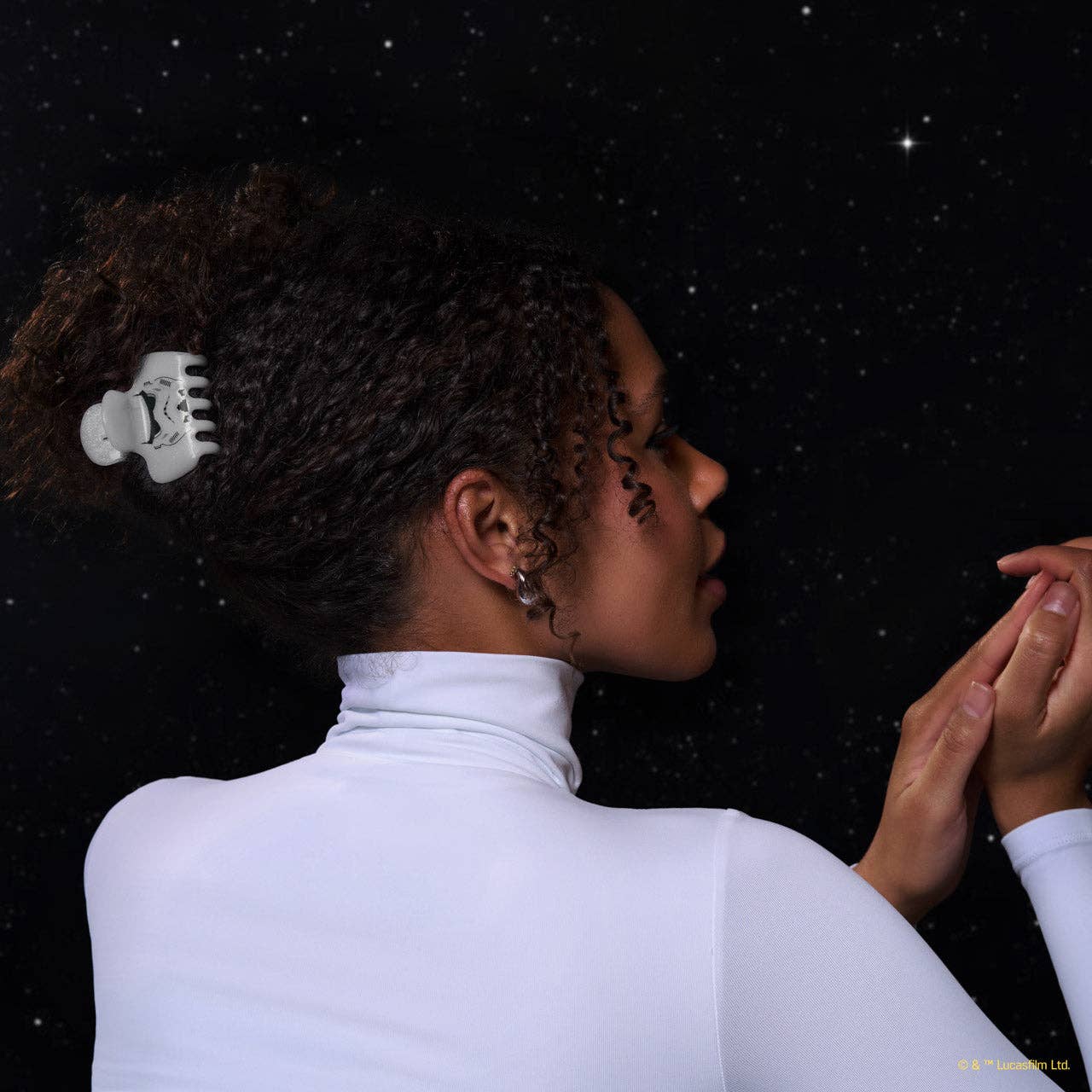 KITSCH - Wholesale Hair Clip - Women's - Star Wars™ & Kitsch Glitter Cloud Clip in Stormtrooper2