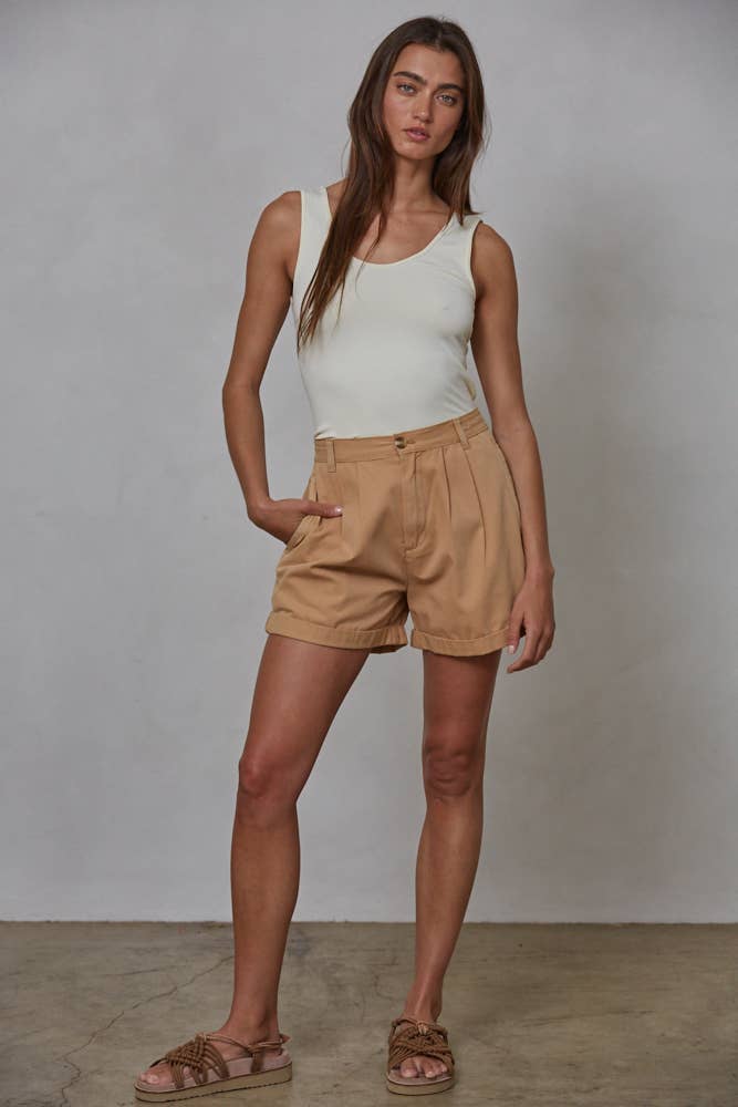 By Together - Wholesale Tank Top - Women's - S1006-1 | Seamless Reverse U-V Neck Tank11