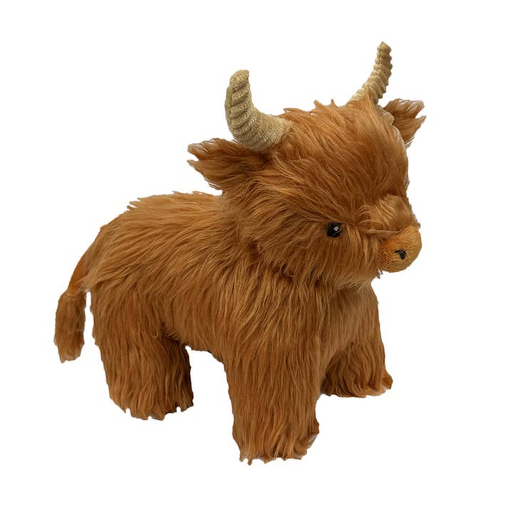 16" Golden Highland Cow for wholesale by PETLOU, INC.