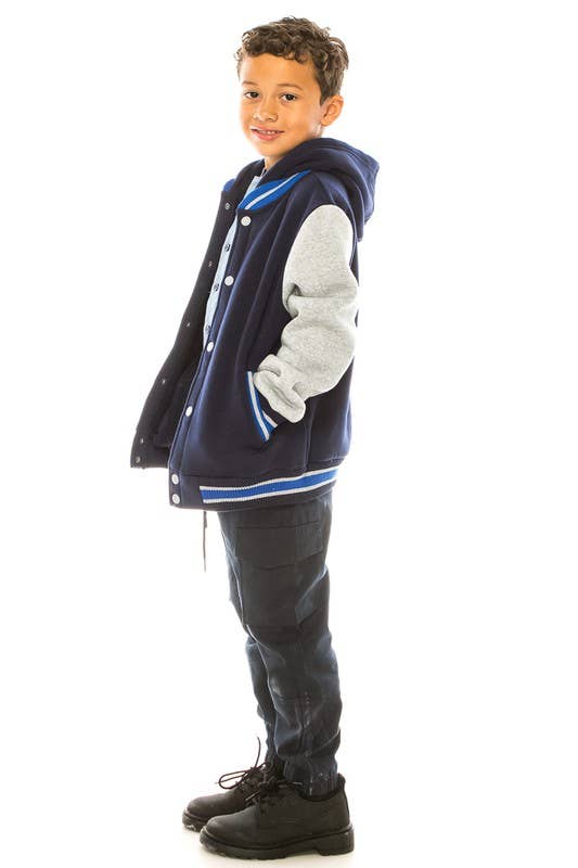 Unik – wholesale Varsity- och baseballjackor – Dam – Enfärgade Varsity Fleece Huvtröjor S-XL14
