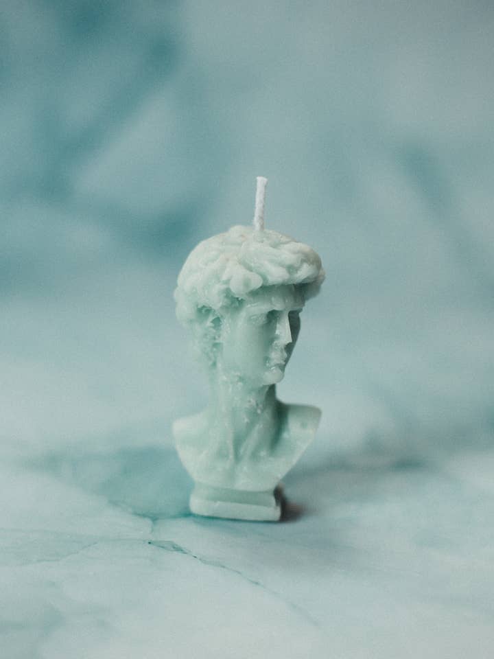 David- Unscented Candle for wholesale by Creative Cliche Candle Co.