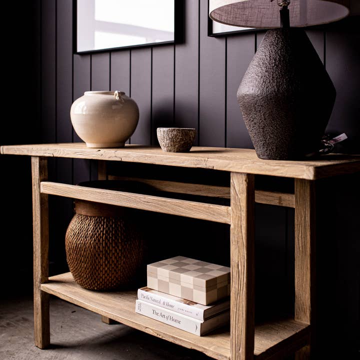 Luxe B Co - Wholesale Console table - Alameda Reclaimed Elm Wood Console Entry Way Table 2