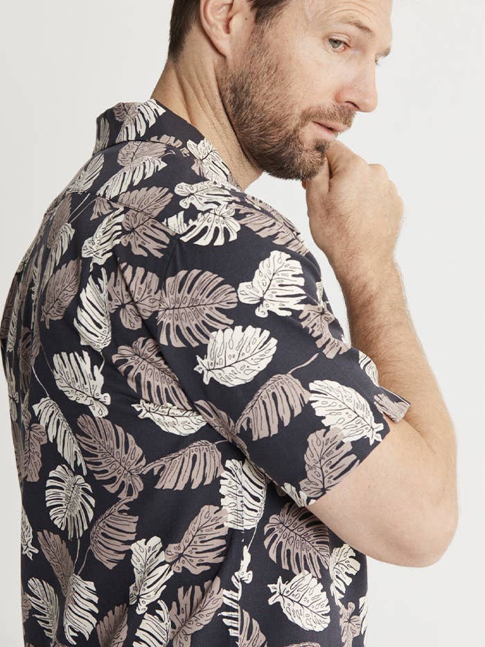 JACHS NY - Wholesale Button Down Shirt - Men's - Lyocell Twill Short Sleeve Camp Shirt13