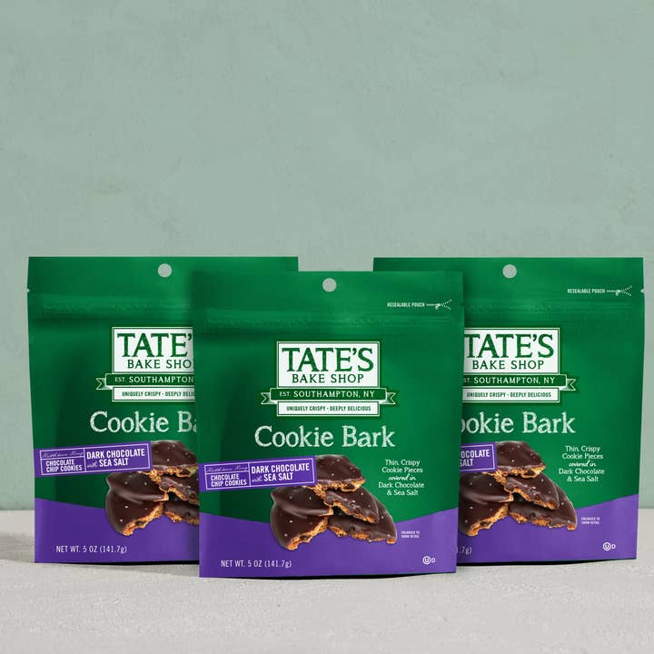 Tate's Bake Shop - Wholesale Cookie - 6ct - 5oz Dark Chocolate Cookie Bark