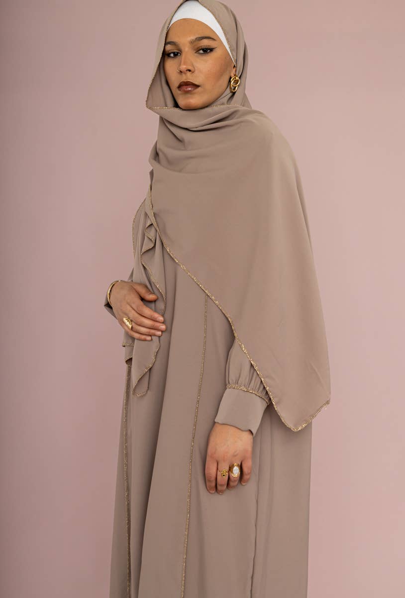 IDEAL OUTFIT - Wholesale Kaftan - Women's - Medina silk abaya ref:2369pk2