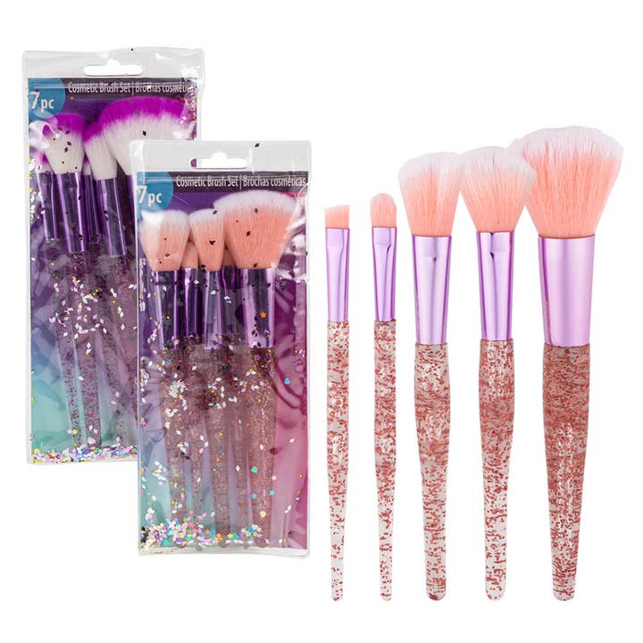 GLAMAFIED KOSMETIKBØRSTE SÆT - 5 STK. FLERFARVET ASSORTERET for engroshandel hos Deluxe Import Trading