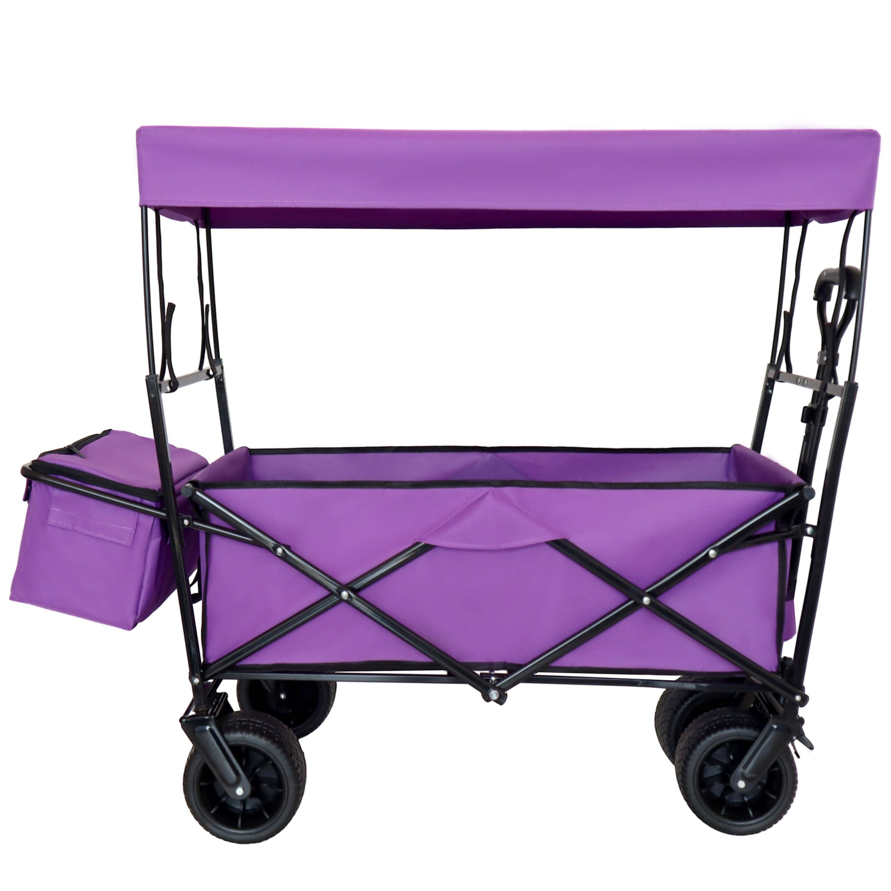 39F Inc. - Wholesale Shopping Cart - 480lbs Foldable Wagon with Canopy & All-Terrain Wheels0
