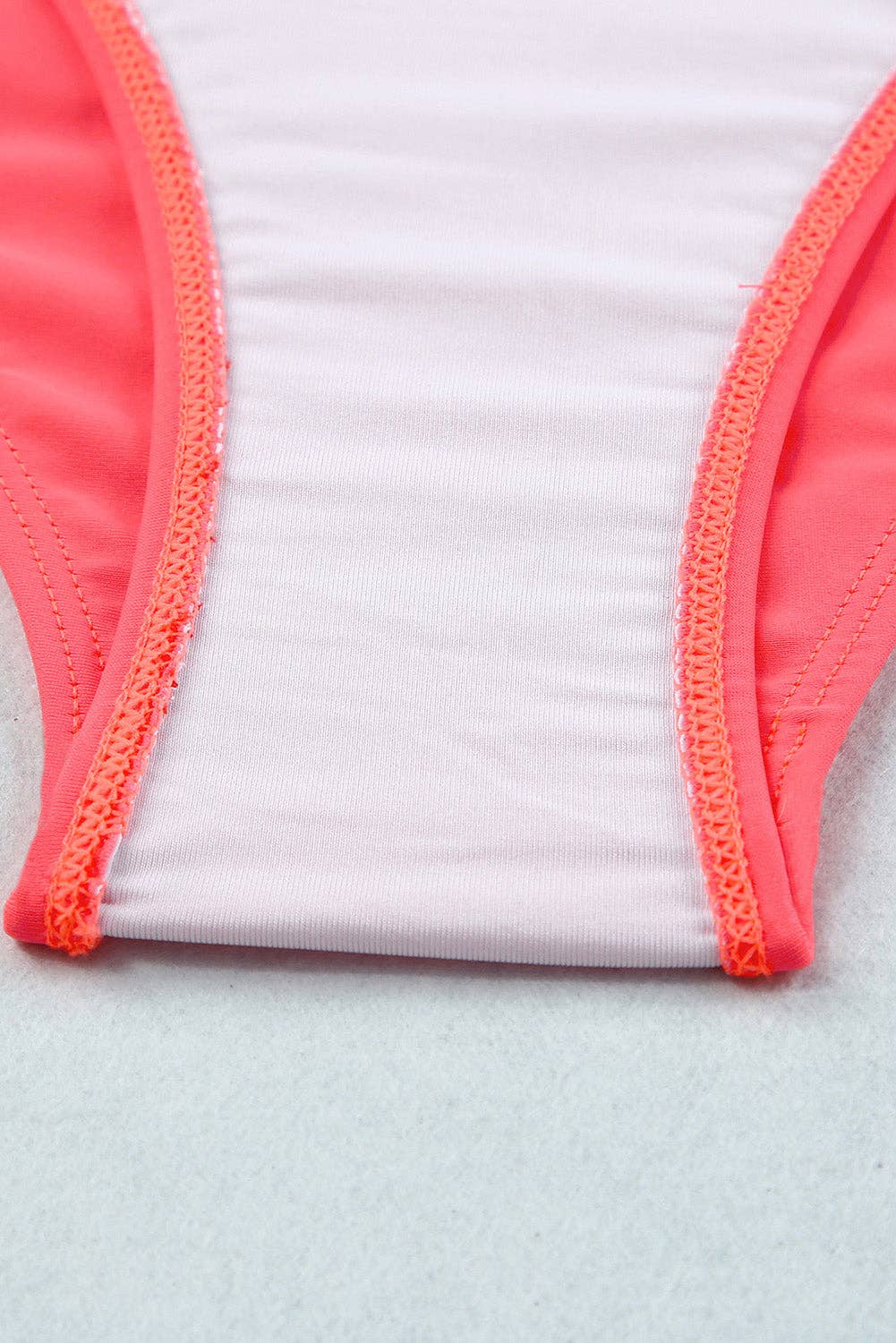 EG fashion - Wholesale Two Piece Swimsuit - Women's - Pink Scalloped Sleeveless High Waisted Two Piece Swimsuit15