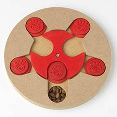 Jouet interactif pour animaux de compagnie de niveau avancé, rouge pour la vente par PetRageous Designs