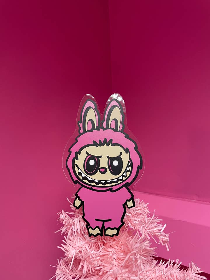 Doll acrylic christmas tree topper festive decoration decor for wholesale by Buba Goods