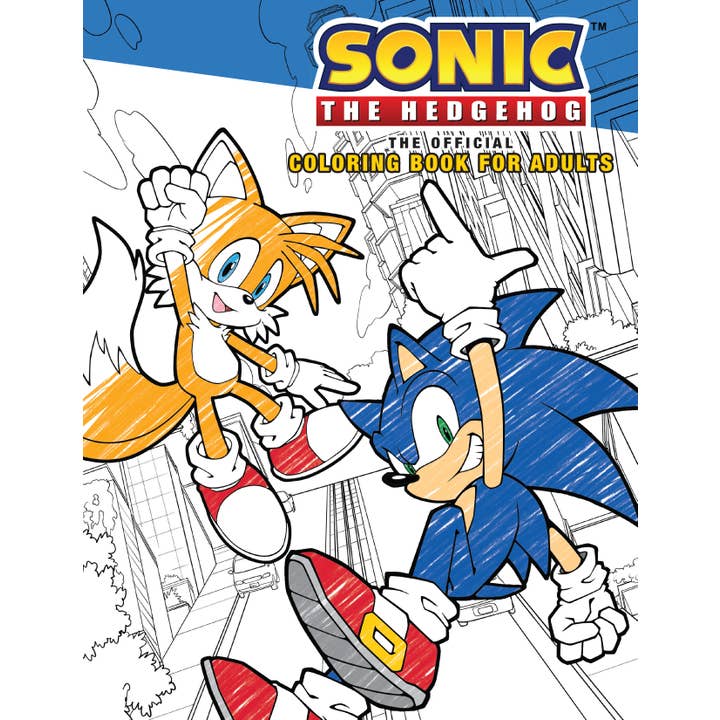 Insight Editions - Vente Livre de coloriage – adulte - Sonic the Hedgehog : le livre de coloriage officiel pour adultes