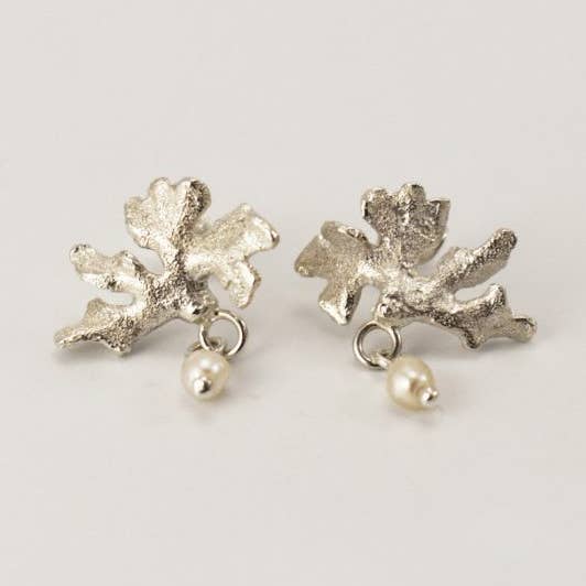 Coral Pearl Studs for wholesale by Kinkel Jewellery