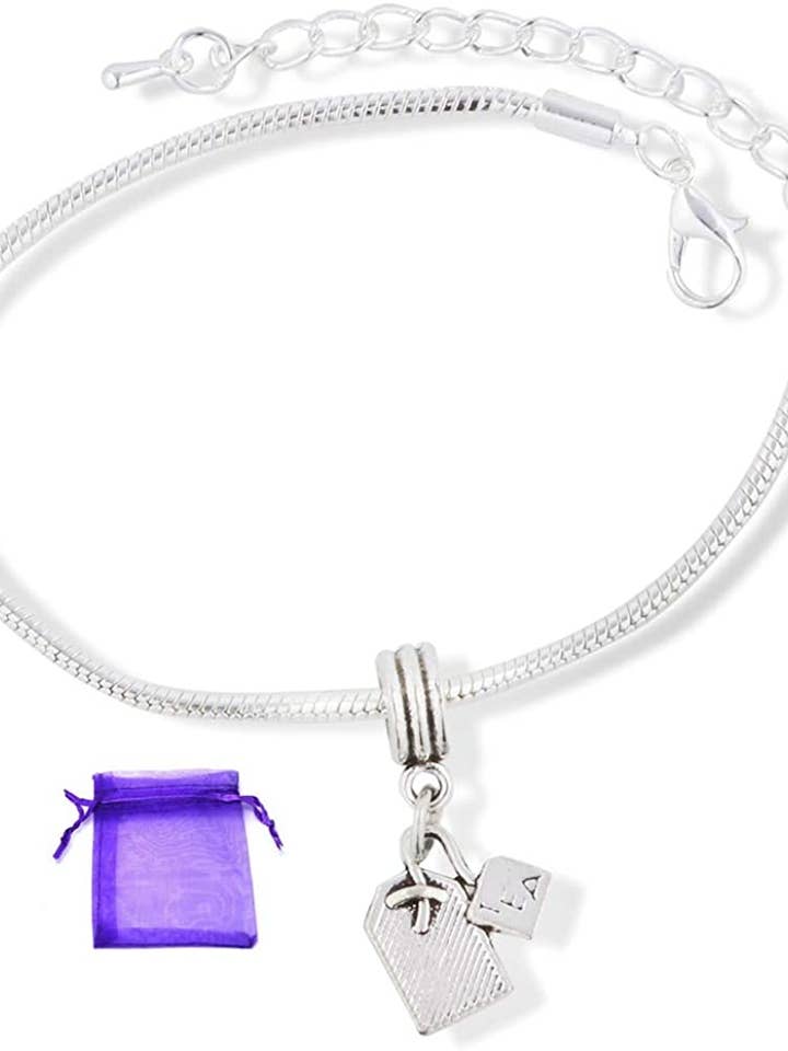 Pulseira de chá | Saquinho de chá pulseira de corrente de cobra de aço inoxidável por atacado de Dave The Bunny