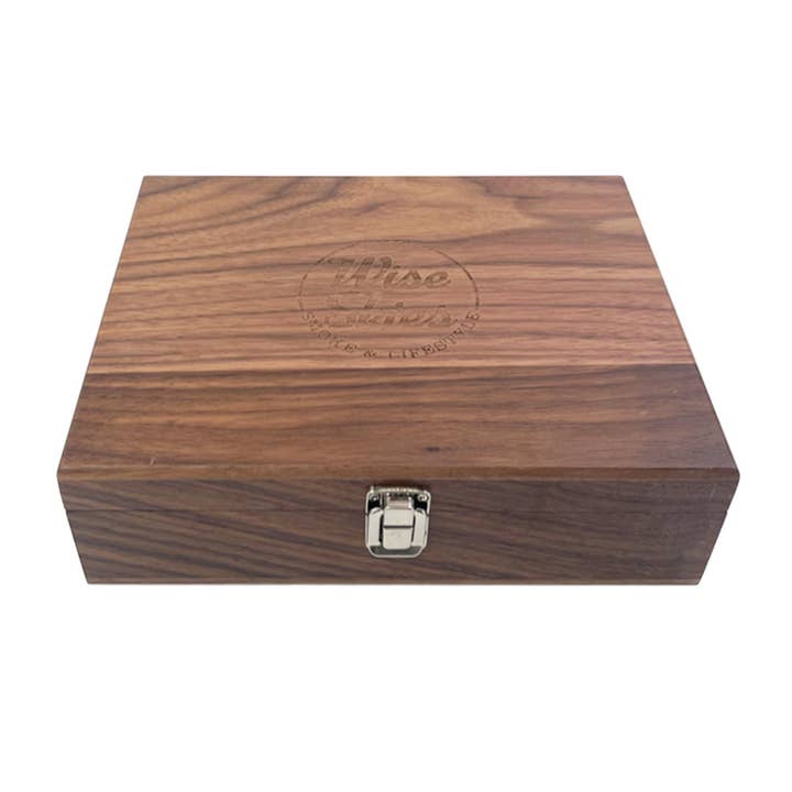 SFW Trade – wholesale Decorative box – Deluxe Walnut Rolling Storage Box Accessory Gift Home 2