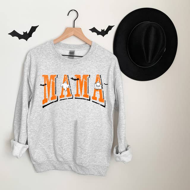 Mama Ghosts DTF Heat Transfer for wholesale by Trendy Transfers