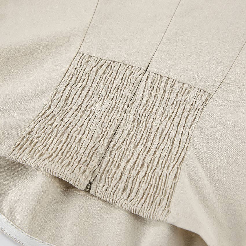 Marayn - Wholesale Dress - Women's - French Riviera Chic Linen Sundress17