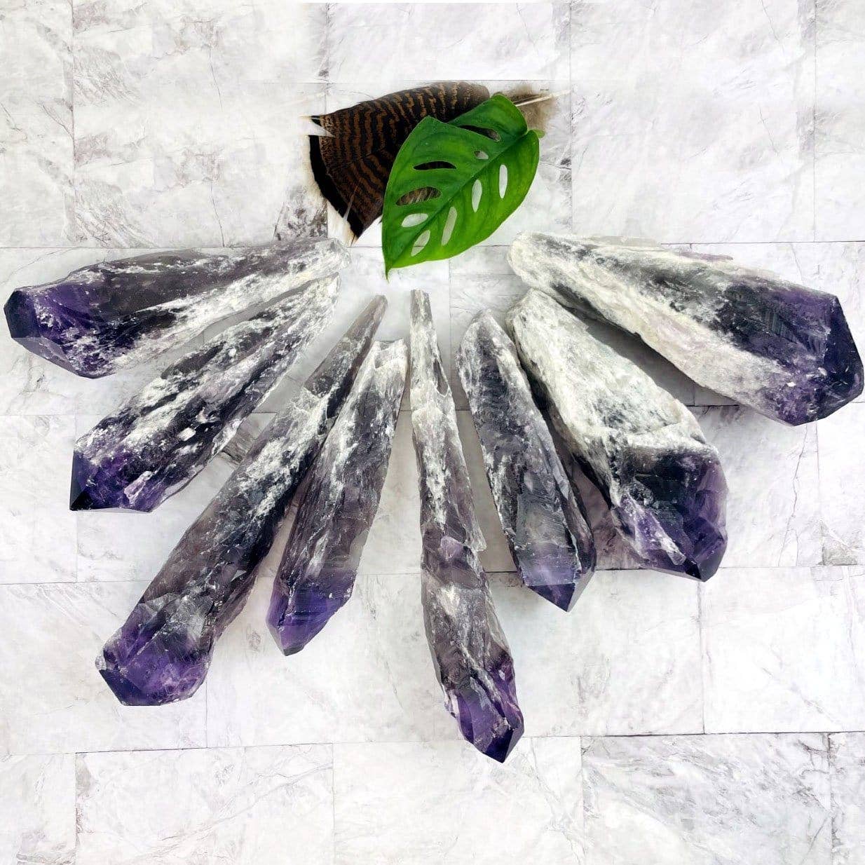 Rock Paradise - Wholesale Spiritual Stone/Crystal - Crystal Elestial Amethyst Large Wand1