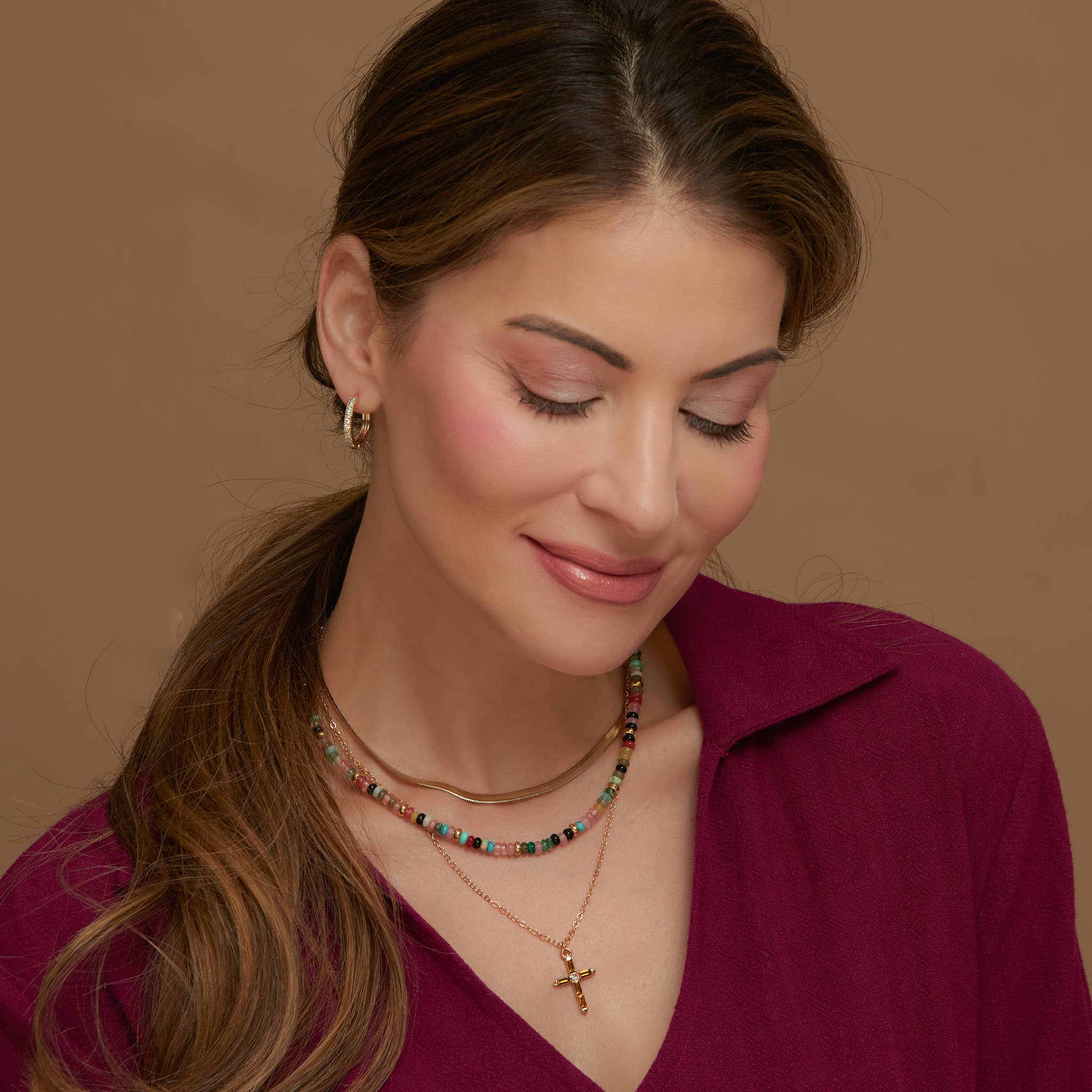 Howard's - Wholesale Hoop Earrings - Pave Style Hoop Earrings13