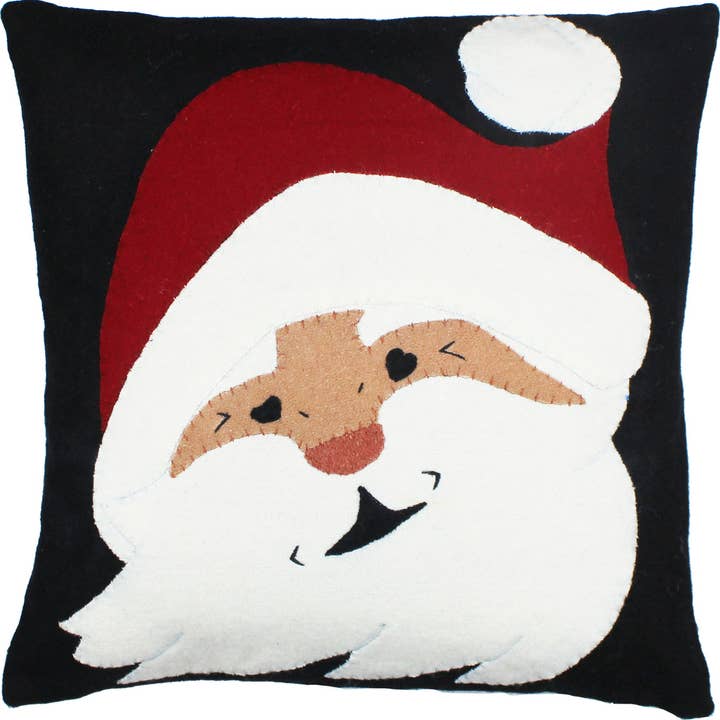 Jolly St Nick Pillow for wholesale by Home Collections by Raghu