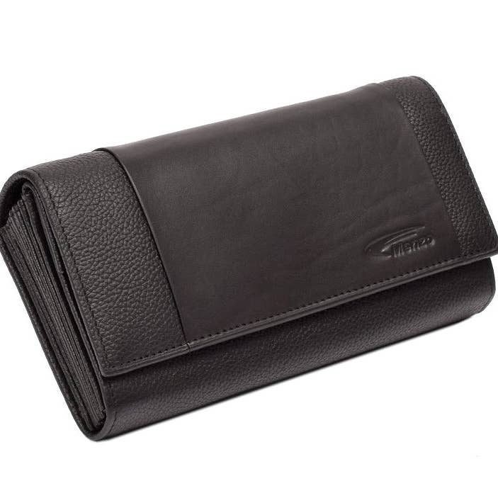 Menzo 916 Waiter's Wallet Cowhide/Black for wholesale by Menzo