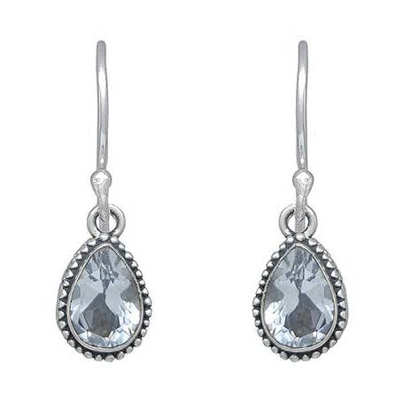 Colgante en forma de lágrima de Bali con color azul para venta al por mayor de SITA