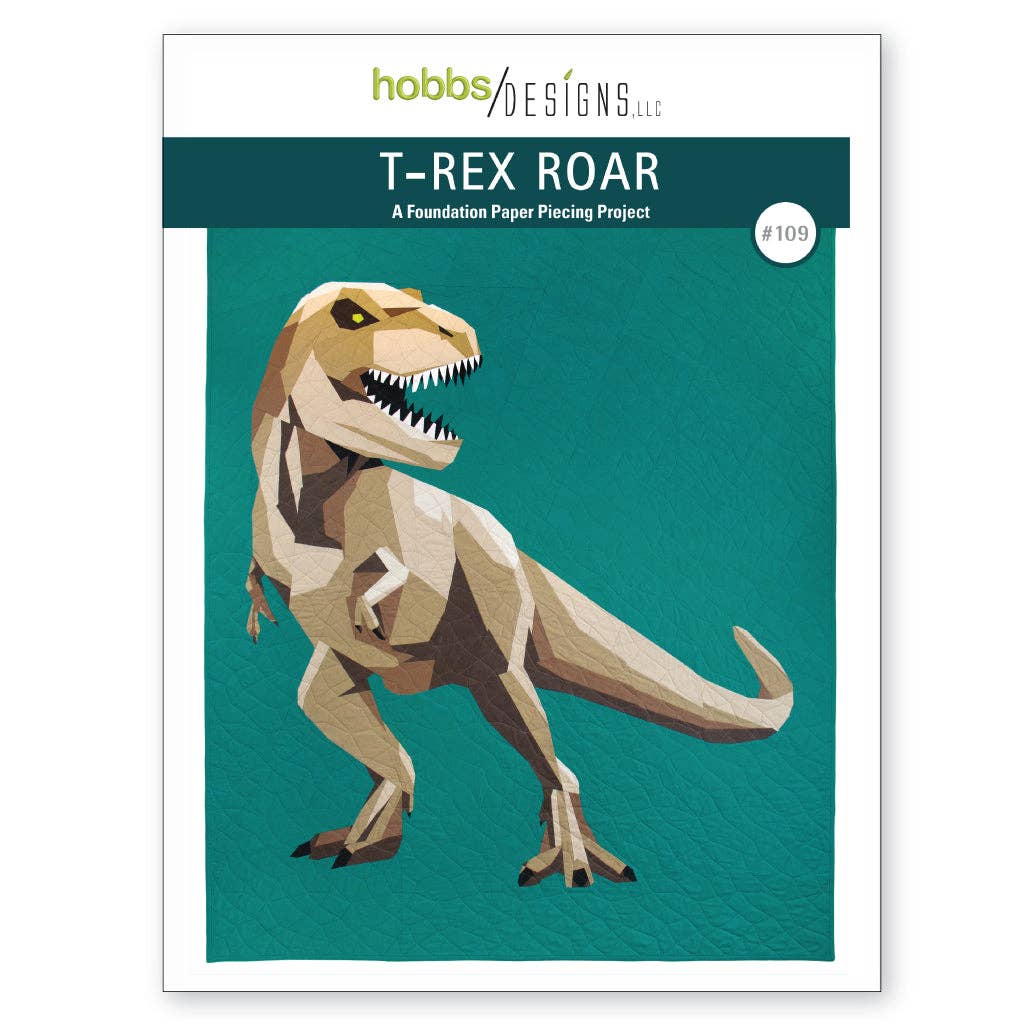 Hobbs Designs - Wholesale Craft Sewing Kit - T-Rex Roar—quilt pattern1