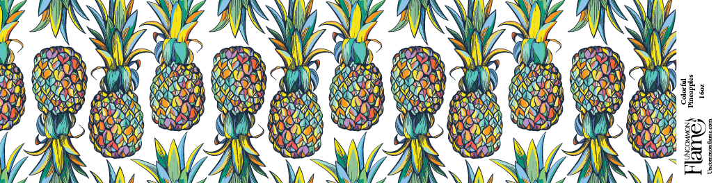Uncommon Flame - Wholesale Jar/Filled Candle - Colorful Pineapples Candle1