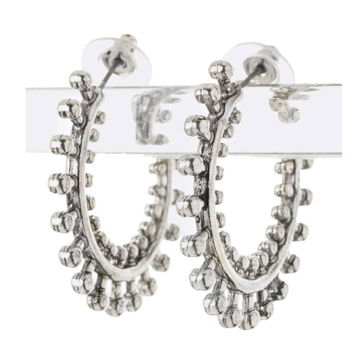 Metal Wheel Hoop Earrings for wholesale by LA Jewelry Plaza
