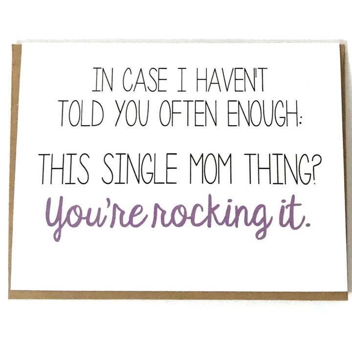 Enlig mor kort for engroshandel hos BE Paperie