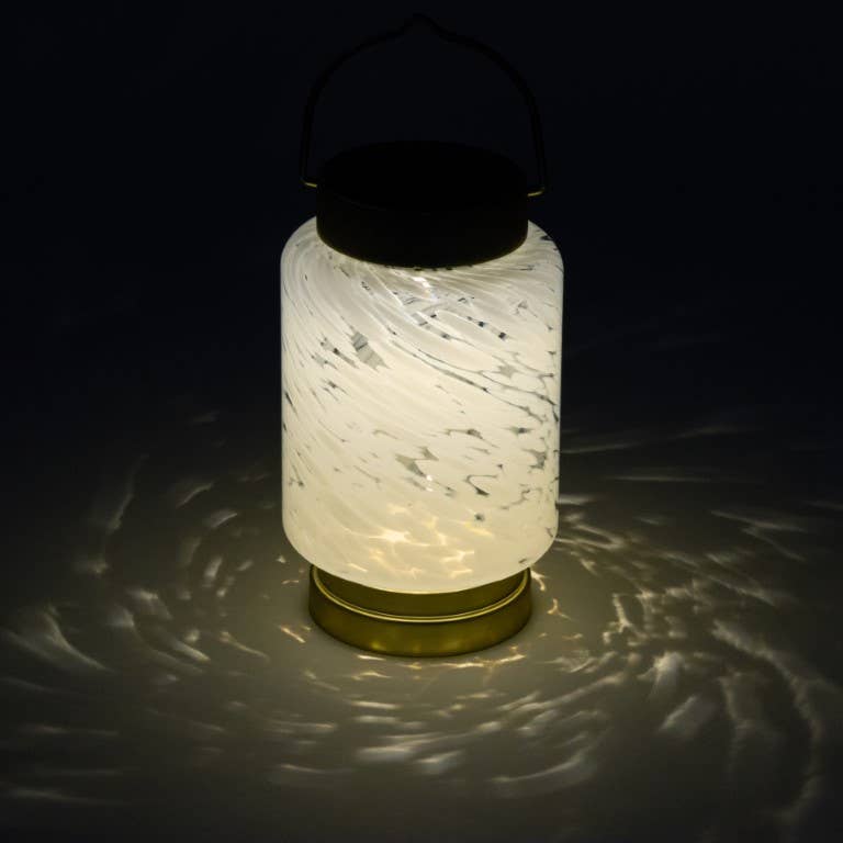 Allsop Home & Garden - Wholesale Outdoor/Lawn Light - Boaters Lantern - 7.5" Glass Outdoor Solar Lantern - Cylndr5