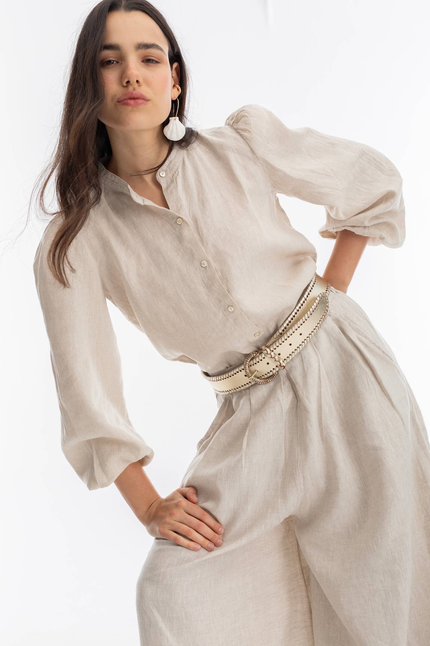 Sabi Linen Pants - Natural for wholesale on Faire9