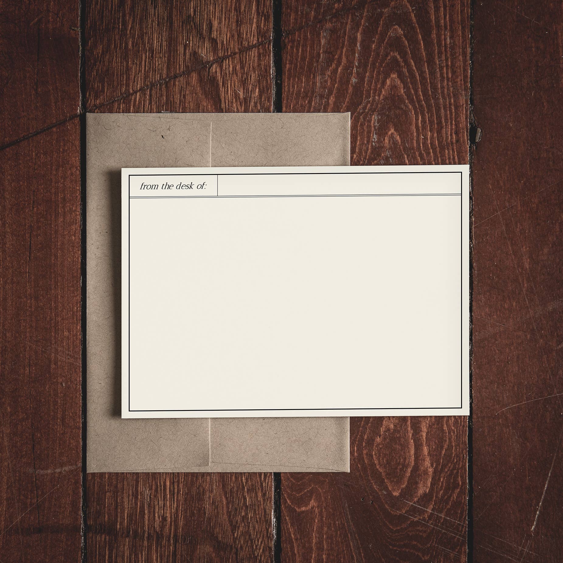 OAK & INK - Wholesale Stationery/Notecard Set - From the Desk of Notecard Set