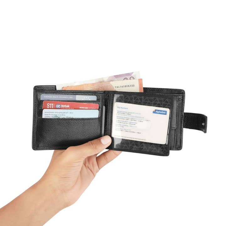 PRIMEHIDE – wholesale Wallet - Men’s – Leather Bifold Flip Up Wallet Hudson 54002