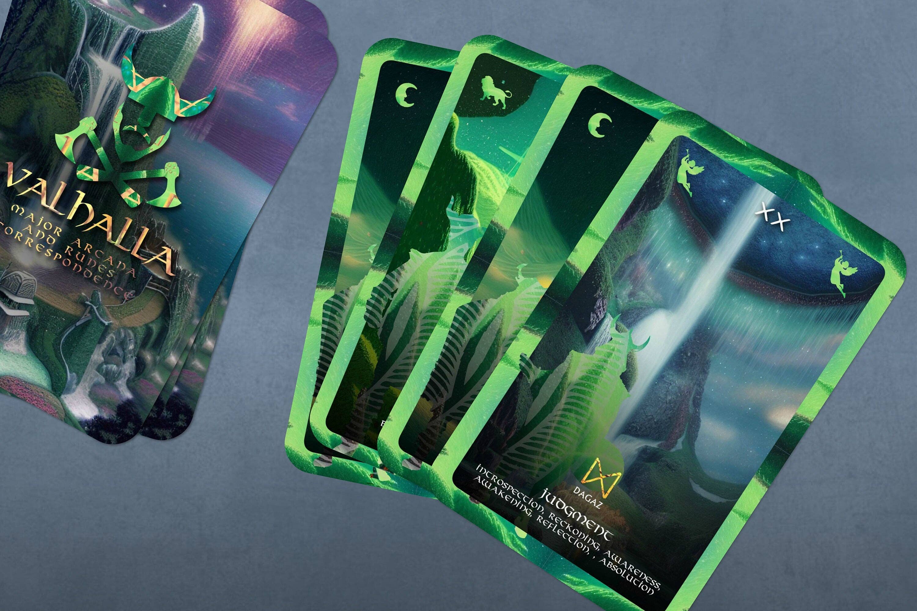 Ibiza Tarot USA – wholesale Tarot cards – Valhalla - Major arcana and Runes Correspondence - Nordic Ca10