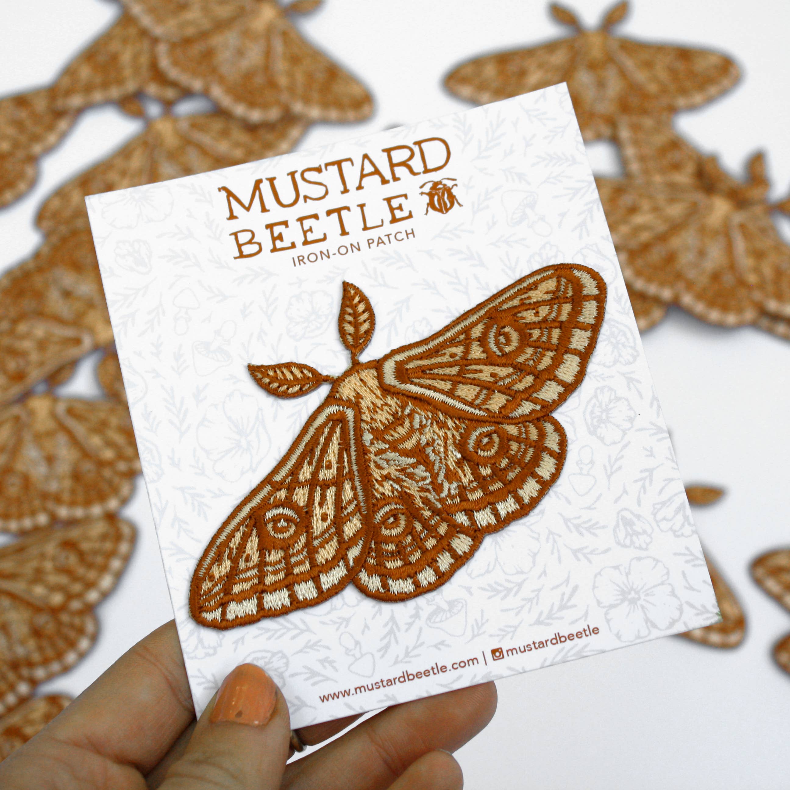 Mustard Beetle - Wholesale Patch - Emperor Moth Embroidered Patch, Iron on Patch8